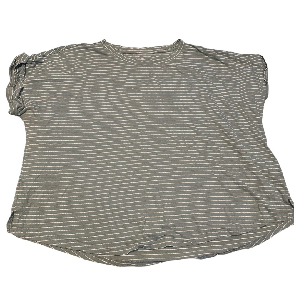 Striped Green Women's Top